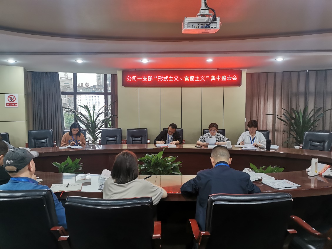 公司一支部召開(kāi) “形式主義、官僚主義”集中整治會(huì)