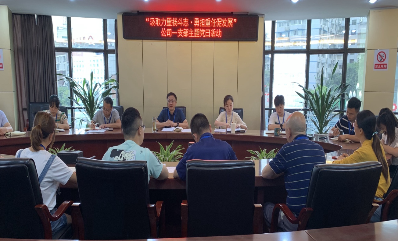 集團(tuán)公司一支部開展“汲取力量揚(yáng)斗志·勇?lián)厝未侔l(fā)展”主題黨日活動(dòng)