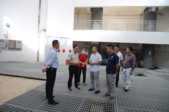 市住建局領(lǐng)導到清源水務集團菜壩水廠開展國慶節(jié)前安全檢查