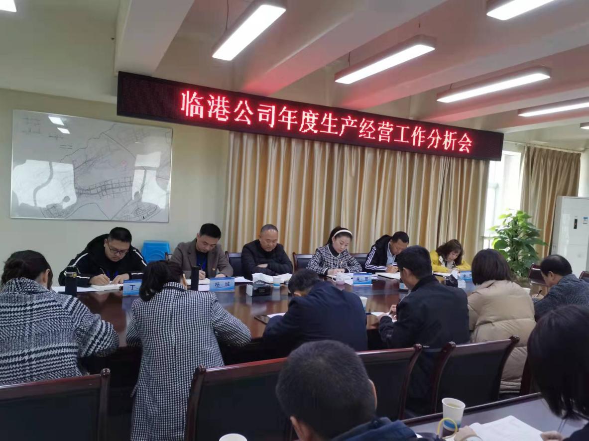 集團(tuán)公司領(lǐng)導(dǎo)參加臨港公司生產(chǎn)經(jīng)營工作分析會(huì)